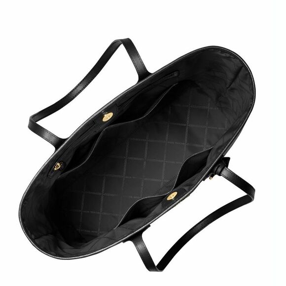 New! MICHAEL KORS Saylor Women's Large Black Leather Tote Handbag Bag - Picture 4 of 5